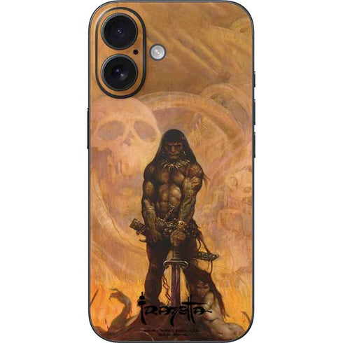 Barbarian by Frazetta iPhone 16 Skin